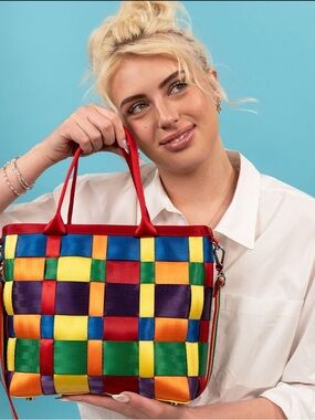 Harvey's Margot Tote Rainbow “Original Seatbelt Bag”